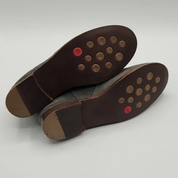 Camper Green Leather Ankle Booties - Picture 4 of 5